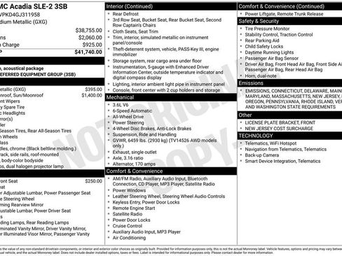 Used 2016 GMC Acadia SLE image 3