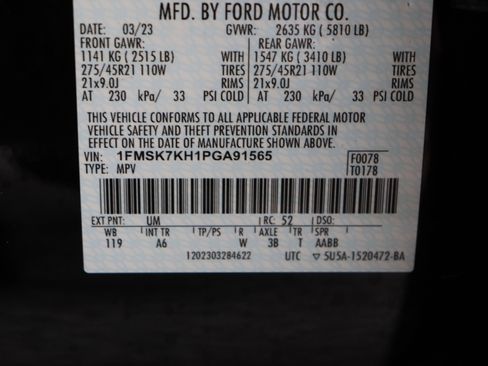 Used 2023 Ford Explorer ST-Line w/ Class IV Trailer Tow Package RWD image 45