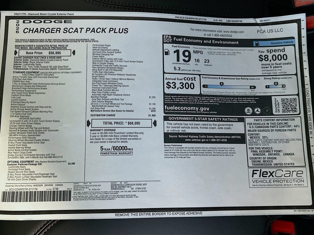 New 2026 Dodge Charger Scat Pack AWD/4WD image 21