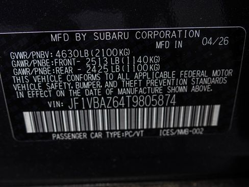New 2026 Subaru WRX tS AWD/4WD image 43