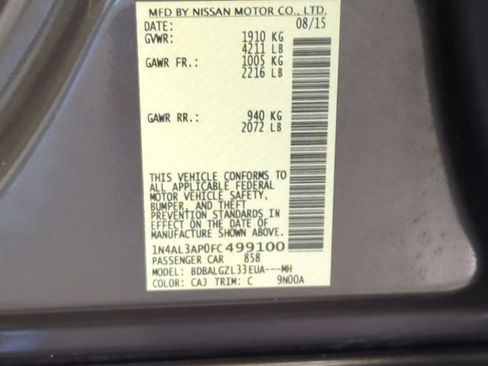 Used 2015 Nissan Altima 2.5 S w/ Special Edition Package image 28