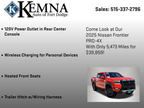 Used 2025 Nissan Frontier PRO-4X w/ Pro Convenience Package AWD/4WD image 25