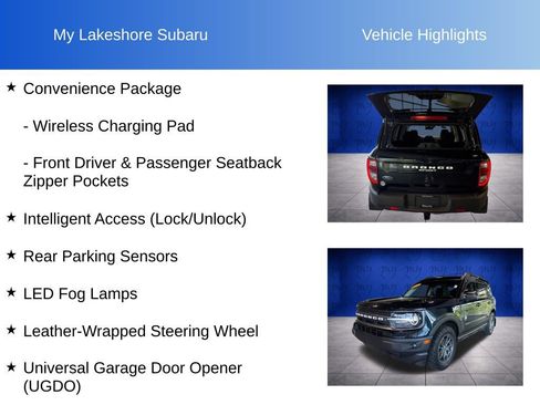 Used 2022 Ford Bronco Sport Big Bend w/ Convenience Package AWD/4WD image 12