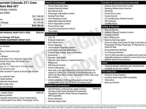 Used 2020 Chevrolet Colorado Z71 AWD/4WD image 2