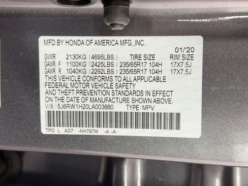 Certified 2020 Honda CR-V LX image 19