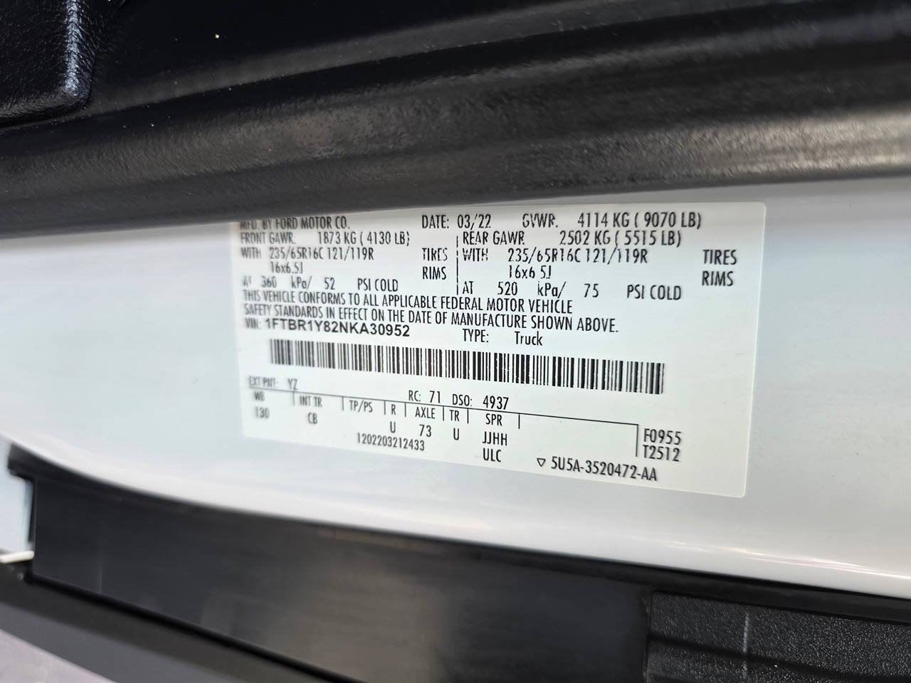 Used 2022 Ford Transit 250 Low Roof w/ Exterior Upgrade Package RWD image 22
