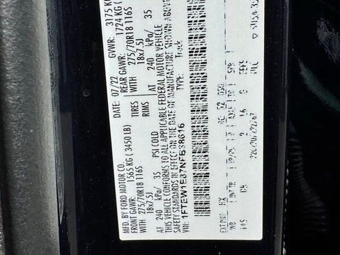 Used 2022 Ford F150 Tremor AWD/4WD image 43
