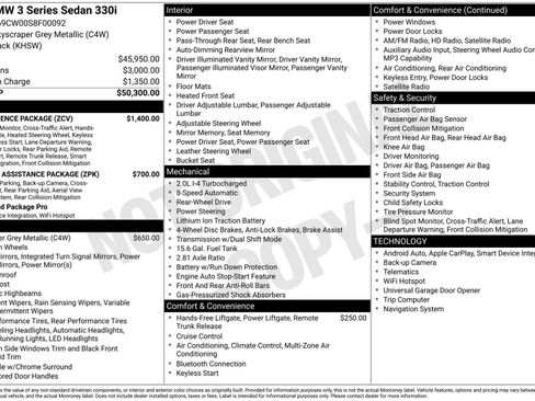 Used 2025 BMW 330i Sedan w/ Convenience Package RWD image 44