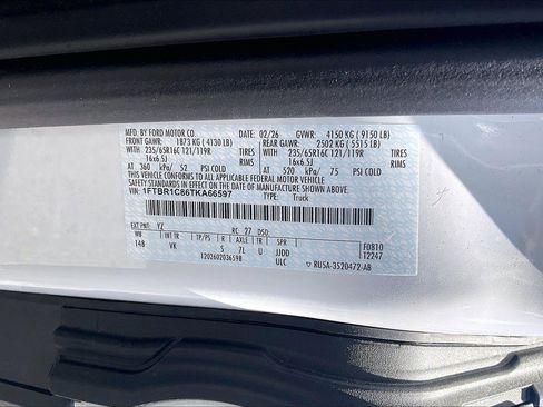 New 2026 Ford Transit 250 148 Medium Roof w/ Load Area Protection Package RWD image 12