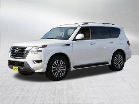 Certified 2021 Nissan Armada SL w/ Captain's Chairs Package AWD/4WD image 3