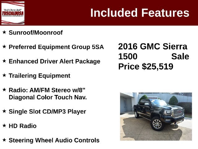 Used 2016 GMC Sierra 1500 Denali w/ Enhanced Driver Alert Package AWD/4WD image 12