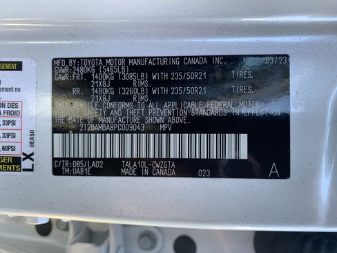 Certified 2023 Lexus RX 350 FWD w/ Cold Area Package image 16