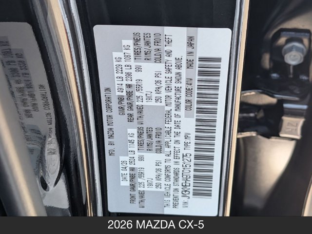New 2026 MAZDA CX-5 2.5 S w/ Premium Plus Package AWD/4WD image 30