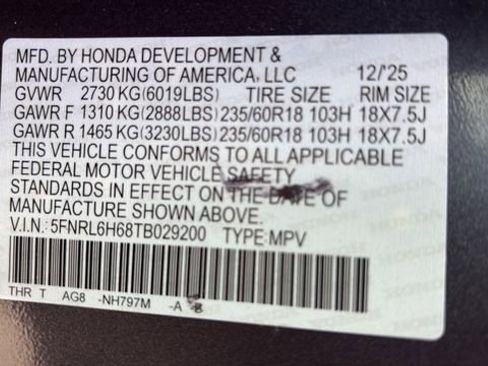 Used 2026 Honda Odyssey EX-L image 15