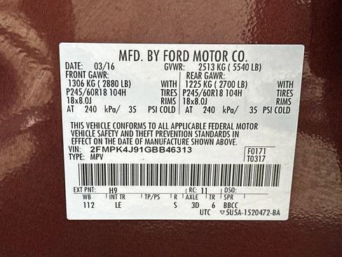 Used 2016 Ford Edge SEL w/ Equipment Group 201A AWD/4WD image 36