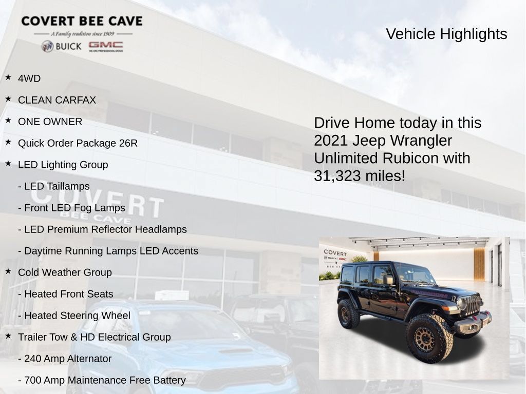 Used 2021 Jeep Wrangler Unlimited Rubicon AWD/4WD image 8
