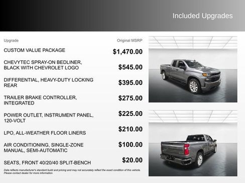 Used 2020 Chevrolet Silverado 1500 Custom w/ Custom Value Package image 4