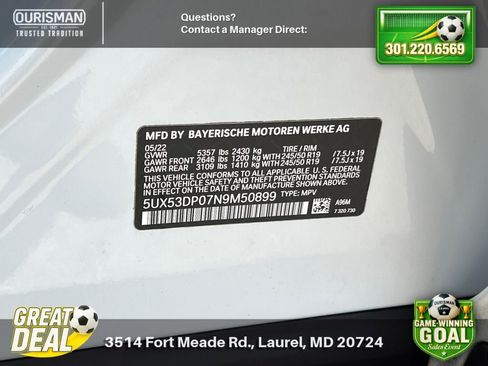 Used 2022 BMW X3 xDrive30i AWD/4WD image 31