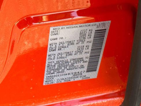 Used 2025 Nissan Frontier Pro-X w/ Pro Premium Package image 18