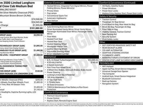Used 2024 RAM 3500 Limited w/ Safety Group image 2
