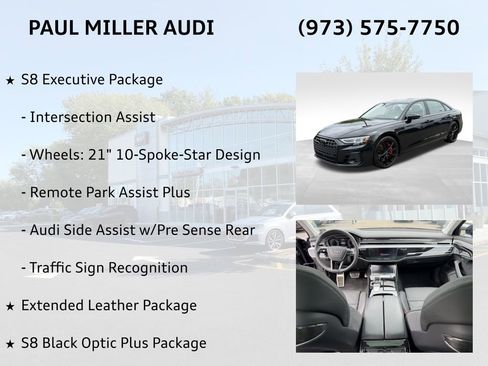Used 2023 Audi S8 w/ S8 Comfort Plus Package AWD/4WD image 14