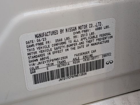 Used 2023 INFINITI Q50 Sensory image 24