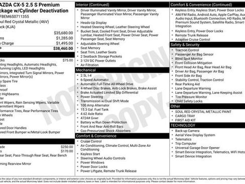 Used 2025 MAZDA CX-5 AWD 2.5 S w/ Premium Plus Pkg image 40