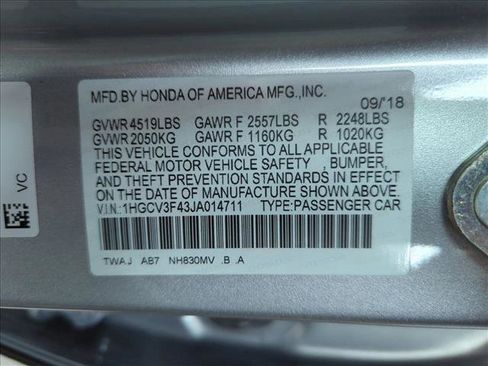 Used 2018 Honda Accord EX image 24