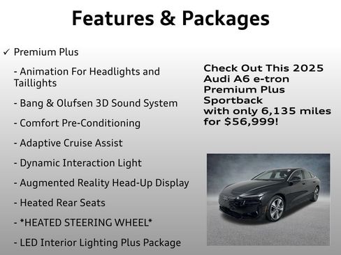 Used 2025 Audi A6 e-tron Premium Plus w/ Premium Plus image 16