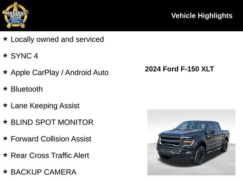 Used 2024 Ford F150 XLT w/ Equipment Group 303A High AWD/4WD image 2