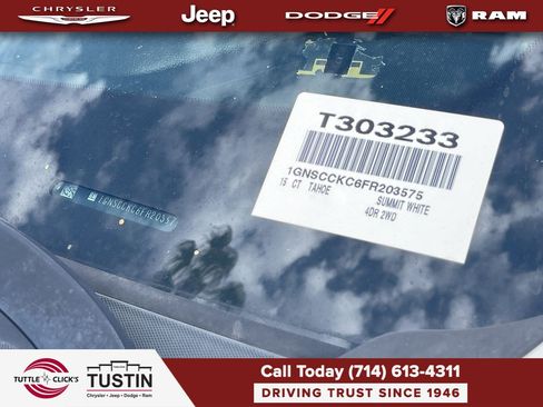 Used 2015 Chevrolet Tahoe LTZ w/ Max Trailering Package RWD image 9