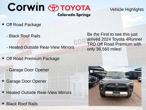 Used 2024 Toyota 4Runner TRD Off-Road Premium AWD/4WD image 4