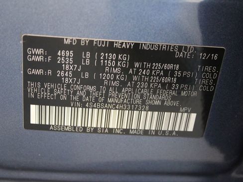 Used 2017 Subaru Outback 2.5i Limited AWD/4WD image 32