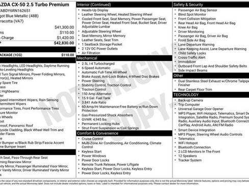 Used 2024 MAZDA CX-50 AWD 2.5 Turbo w/ Cargo Package image 2