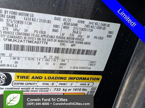 Used 2021 Ford Expedition Max Limited AWD/4WD image 10