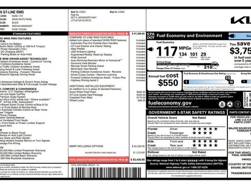 Used 2022 Kia EV6 GT-Line w/ GT-Line Suede Seat Package image 78