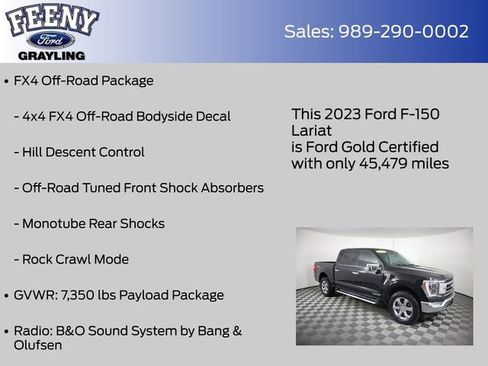 Used 2023 Ford F150 Lariat w/ Equipment Group 502A High image 18