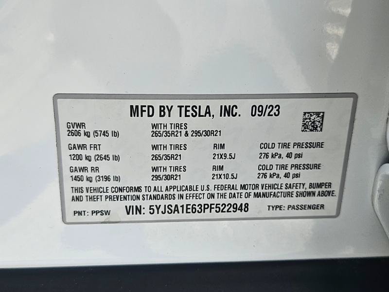 Used 2023 Tesla Model S Plaid AWD/4WD image 36