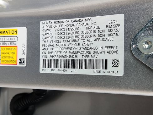 New 2026 Honda CR-V EX-L image 17