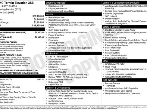 New 2026 GMC Terrain Elevation w/ Elevation Premium Package AWD/4WD image 10