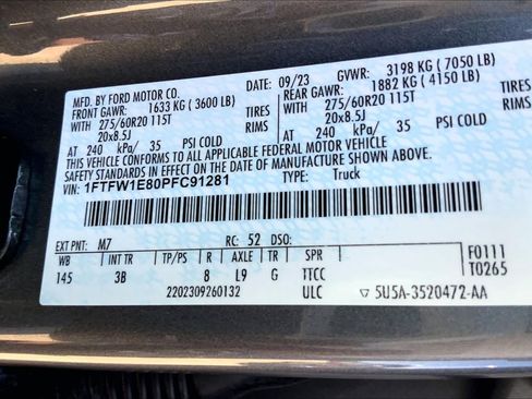Used 2023 Ford F150 Platinum w/ Equipment Group 701A High AWD/4WD image 33