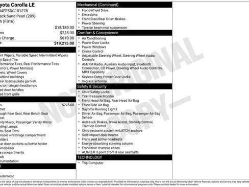 Used 2013 Toyota Corolla LE image 2