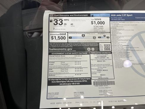 New 2026 Volkswagen Jetta Sport FWD image 40