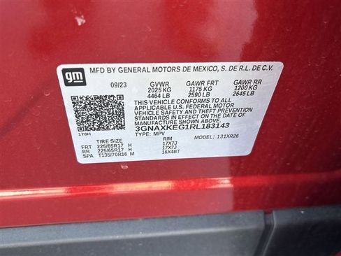 Certified 2024 Chevrolet Equinox LT w/ LPO, Floor Liner Package image 32