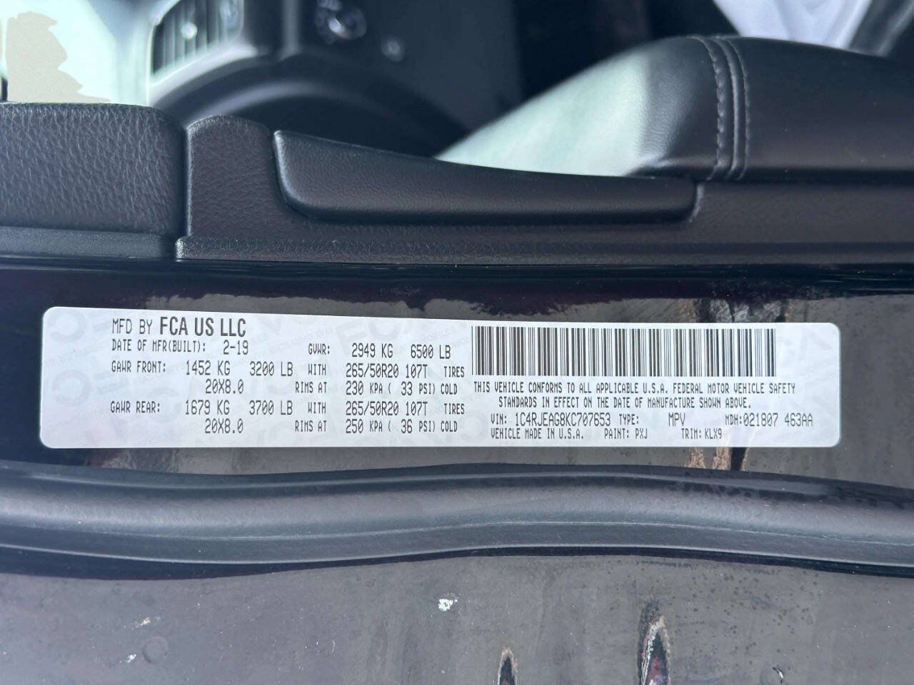 Used 2019 Jeep Grand Cherokee Altitude RWD image 37