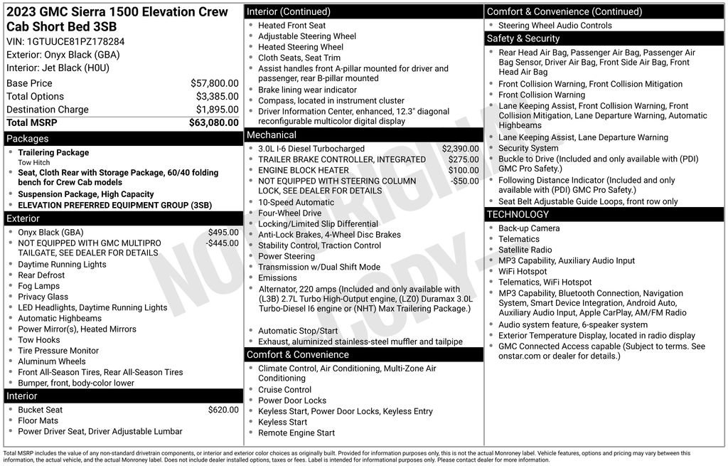 Certified 2023 GMC Sierra 1500 Elevation AWD/4WD image 46