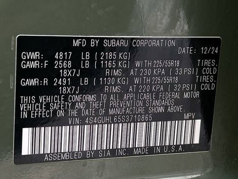 Used 2025 Subaru Crosstrek 2.5i Limited w/ Popular Package #3A image 33