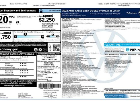 Used 2022 Volkswagen Atlas Cross Sport SEL Premium R-Line image 3