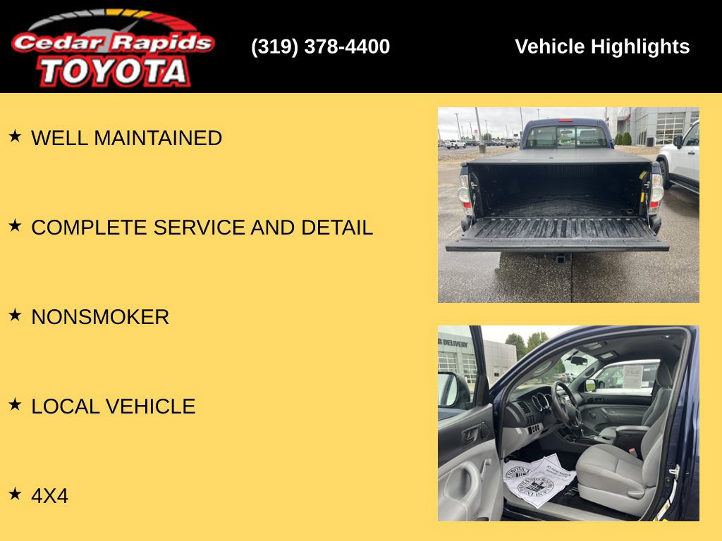 Used 2012 Toyota Tacoma 4x4 Regular Cab image 9