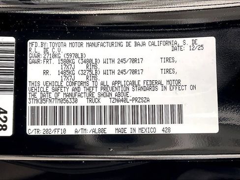 New 2026 Toyota Tacoma SR5 image 21